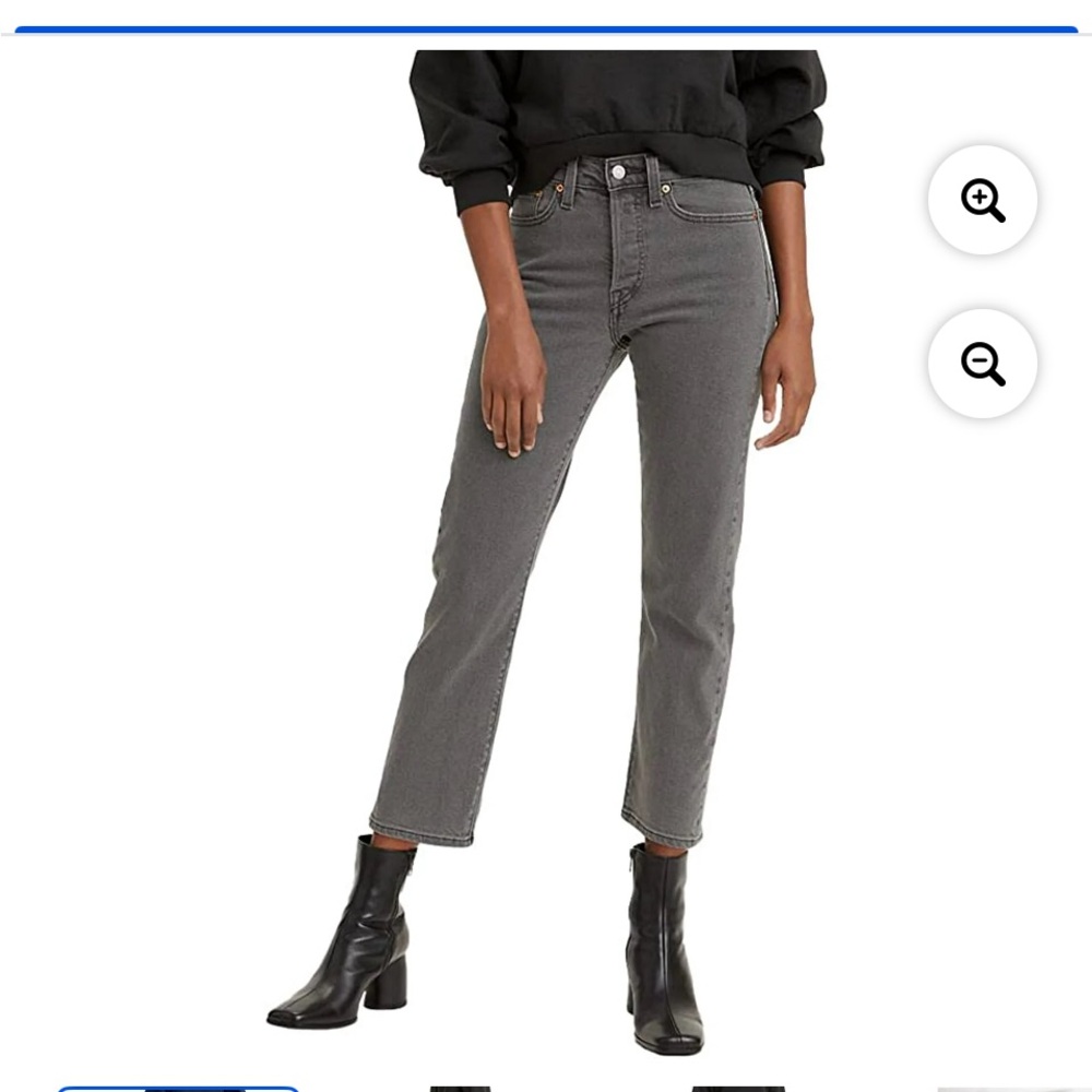 Levi's Gray Ankle & Cropped Jeans